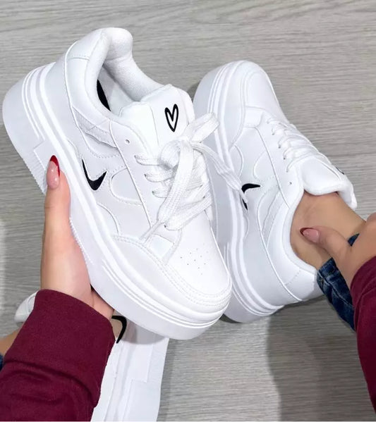 Tenis Mujer Suela Alta