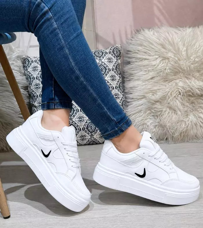 Tenis Mujer Suela Alta