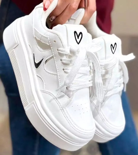 Tenis Mujer Suela Alta